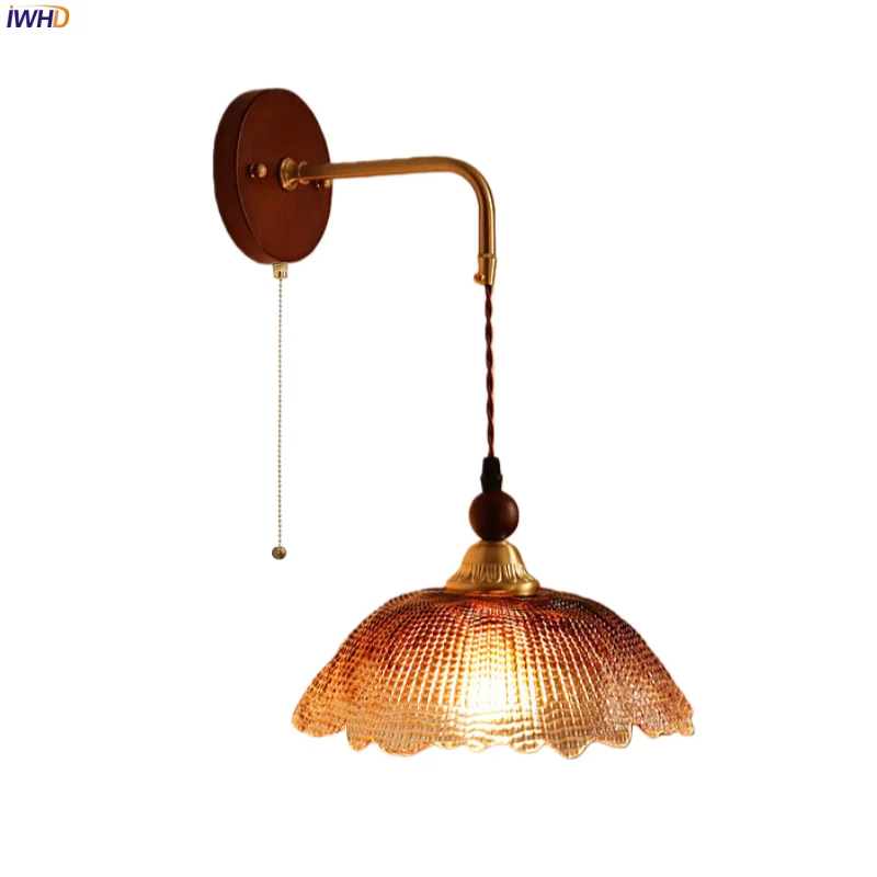 IWHD Amber Glass LED Wall Sconce Lamp Bedroom Porch Home Decor 70CM Adjustable Wire American Vintage Living Room Lights Wandlamp
IWHD Amber Glass LED Wall Sconce Lamp Bedroom Porch Home Decor 70CM Adjustable Wire American Vintage Living Room Lights Wandlamp