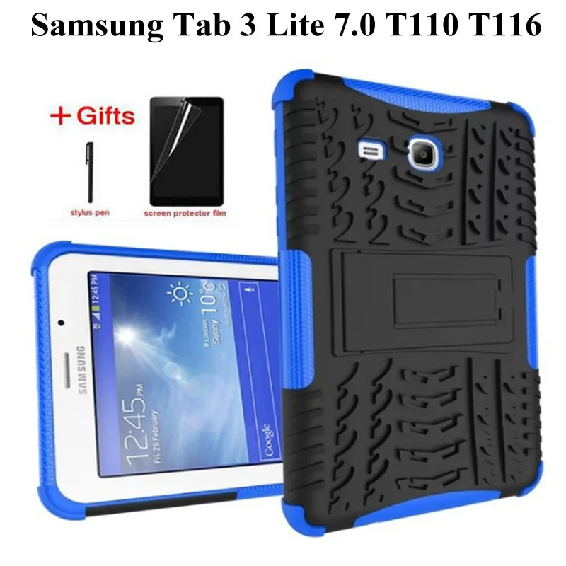 Silicone Case For Samsung Galaxy Tab 3 Lite 7.0 T110 T111 7.0 inch Cover For Samsung Tab E Lite 7 SM-T113 T116 Case +Film+Pen
Silicone Case For Samsung Galaxy Tab 3 Lite 7.0 T110 T111 7.0 inch Cover For Samsung Tab E Lite 7 SM-T113 T116 Case +Film+Pen