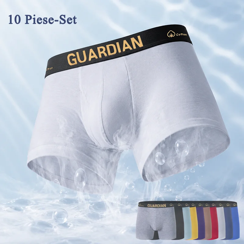 Men's Cotton Boxer Briefs 10Pcs Breathable Soft Underwear Stretch Waistband Moisture Wicking Daily Wear Solid Color Boxers
Men's Cotton Boxer Briefs 10Pcs Breathable Soft Underwear Stretch Waistband Moisture Wicking Daily Wear Solid Color Boxers