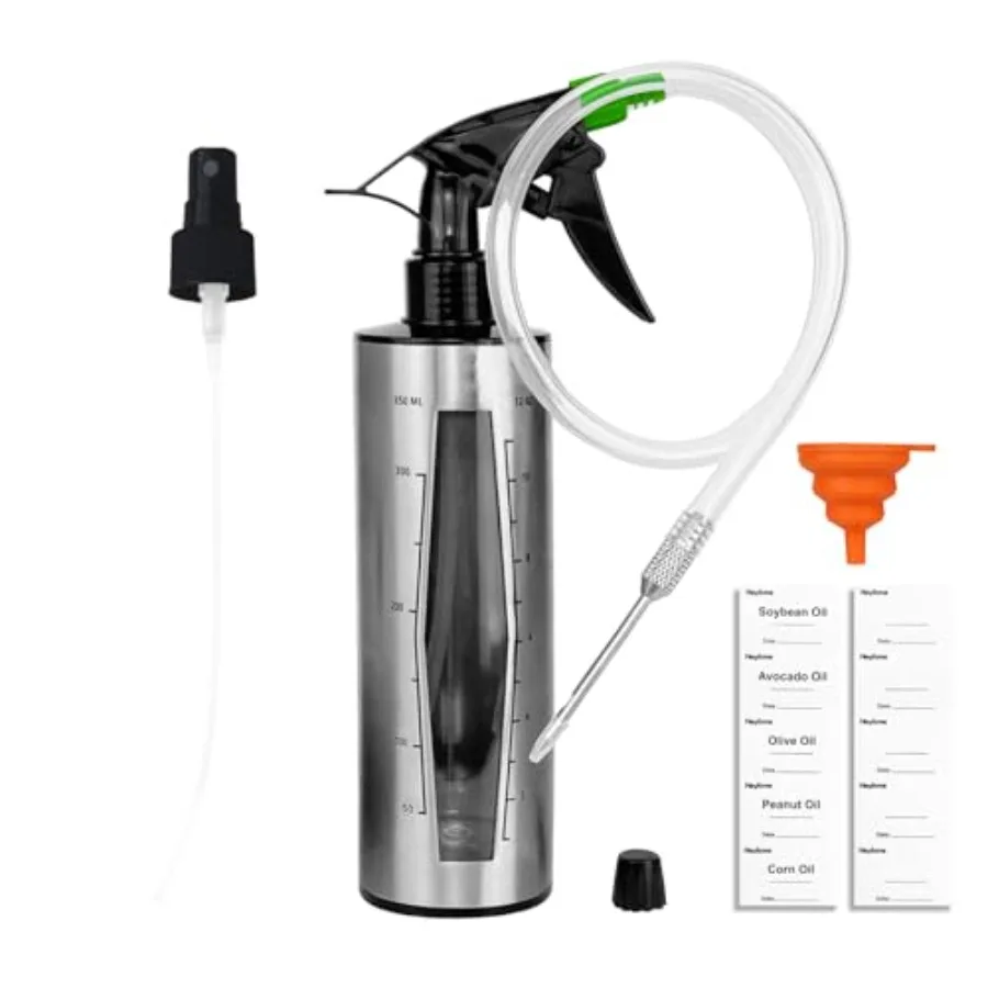 BBQ Spray Bottle and Marinade Injector for Smoking, Upgrade Food Grade Spritzer Bottle for Smoker Adding Oil Mist Sprayer,12oz/
BBQ Spray Bottle and Marinade Injector for Smoking, Upgrade Food Grade Spritzer Bottle for Smoker Adding Oil Mist Sprayer,12oz/