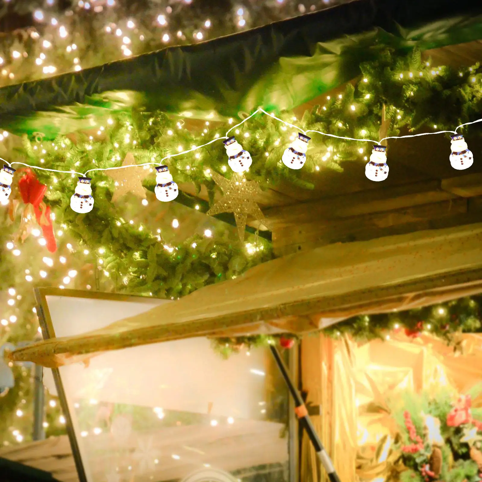 1Pcs Snowman String Light Easy Installation LED Christmas Light for Indoor Outdoor Party Layout Prop Festive Luminous Decor
1Pcs Snowman String Light Easy Installation LED Christmas Light for Indoor Outdoor Party Layout Prop Festive Luminous Decor