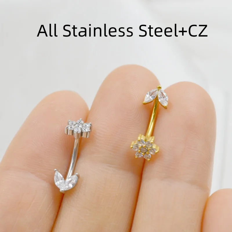10PCS Flower Butterfly CZ Smart 16Gx10mm Navel Belly Ring Button Bar Eyebrow Navel Rings Body Piercing Jewelry
10PCS Flower Butterfly CZ Smart 16Gx10mm Navel Belly Ring Button Bar Eyebrow Navel Rings Body Piercing Jewelry
