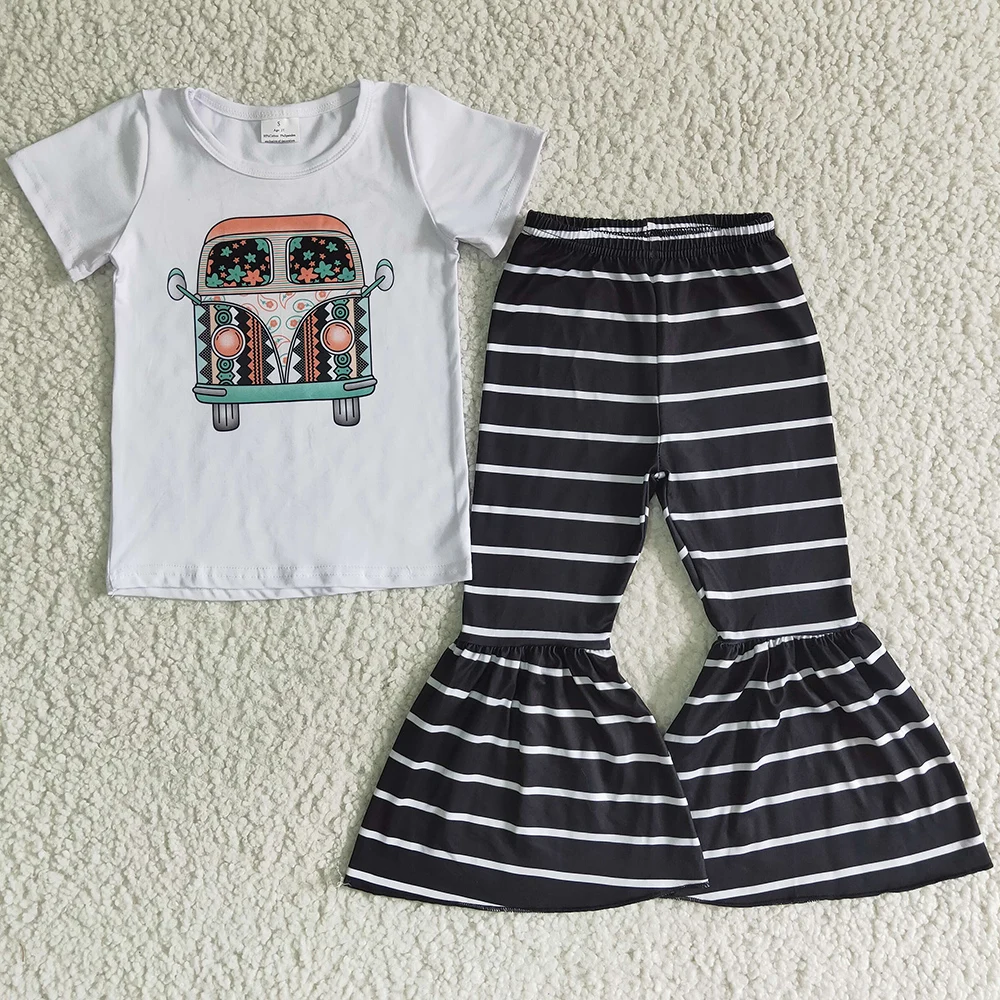 Hot Sale Baby Girl Clothes Cute Short Sleeve Bell Bottom Outfits Boutique Kids Clothes Fashion Girls Clothing Set Back to School
Hot Sale Baby Girl Clothes Cute Short Sleeve Bell Bottom Outfits Boutique Kids Clothes Fashion Girls Clothing Set Back to School