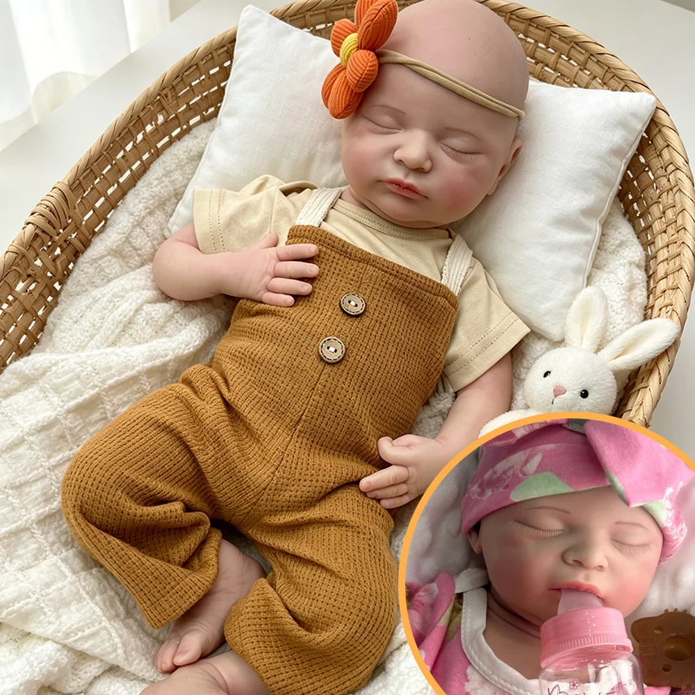 18" Premium Collectible Reborn Baby Doll Closed Eyes Silicone Reborn Girl Weighted Pacifier Solid Mouth Open Design Collectible
18" Premium Collectible Reborn Baby Doll Closed Eyes Silicone Reborn Girl Weighted Pacifier Solid Mouth Open Design Collectible