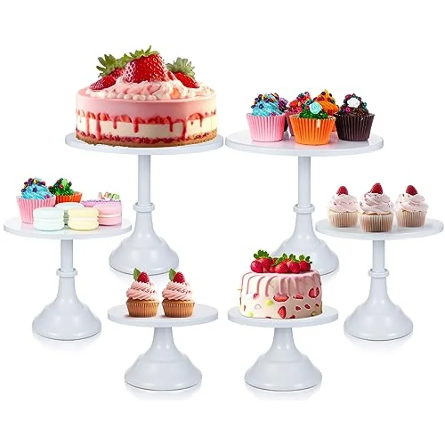 6 Pcs White Cake Stand Sets for Dessert Table Display 8/10/12 Inch Metal Cake Stands Round Cupcake Holder for Wedding Birthday
6 Pcs White Cake Stand Sets for Dessert Table Display 8/10/12 Inch Metal Cake Stands Round Cupcake Holder for Wedding Birthday