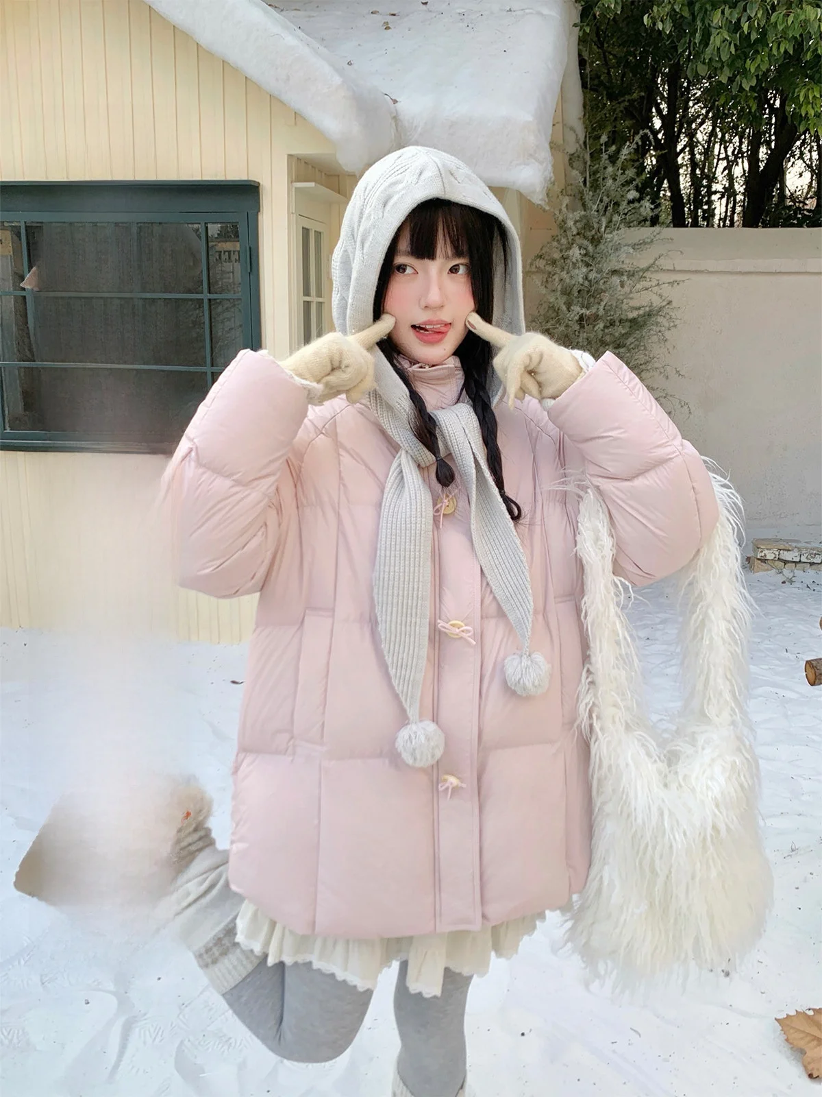 BibiBency Women's Thiened Winter Jaet Du down Coat Warm Middle-Length Faionable Sweet Sle Long Sve Polyester Fiber
BibiBency Women's Thiened Winter Jaet Du down Coat Warm Middle-Length Faionable Sweet Sle Long Sve Polyester Fiber