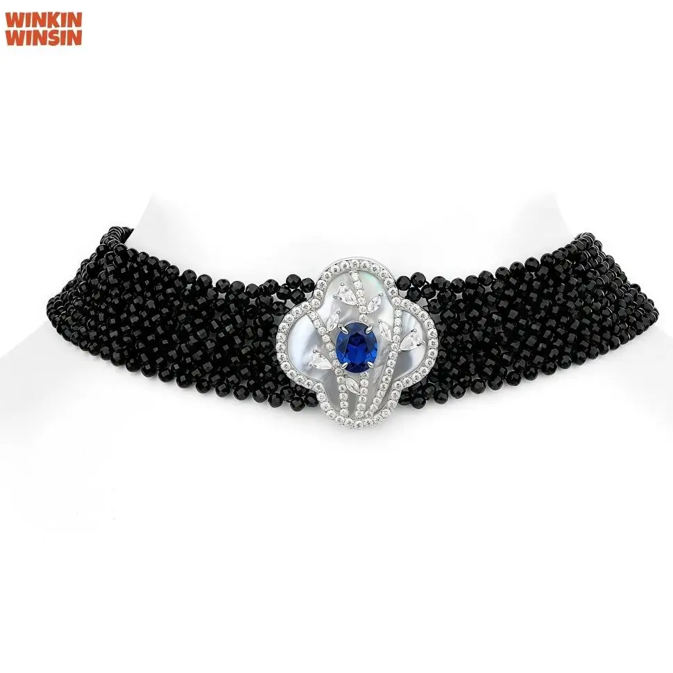 WINKIN WINSIN Brand MST Lab Grown Gemstones Collar Choker Crystal Multi-layer Necklace 925 Sterling Silver Necklaces Jewelry
WINKIN WINSIN Brand MST Lab Grown Gemstones Collar Choker Crystal Multi-layer Necklace 925 Sterling Silver Necklaces Jewelry