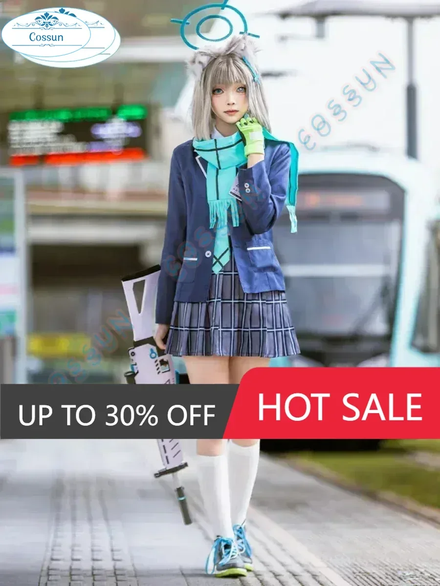 COSSUN Blue Archive Sunaokami Shiroko Косплей Костюм Cos Game Аниме Вечеринка Униформа Хэллоуин Играть Ролевая Одежда Одежда
COSSUN Blue Archive Sunaokami Shiroko Косплей Костюм Cos Game Аниме Вечеринка Униформа Хэллоуин Играть Ролевая Одежда Одежда