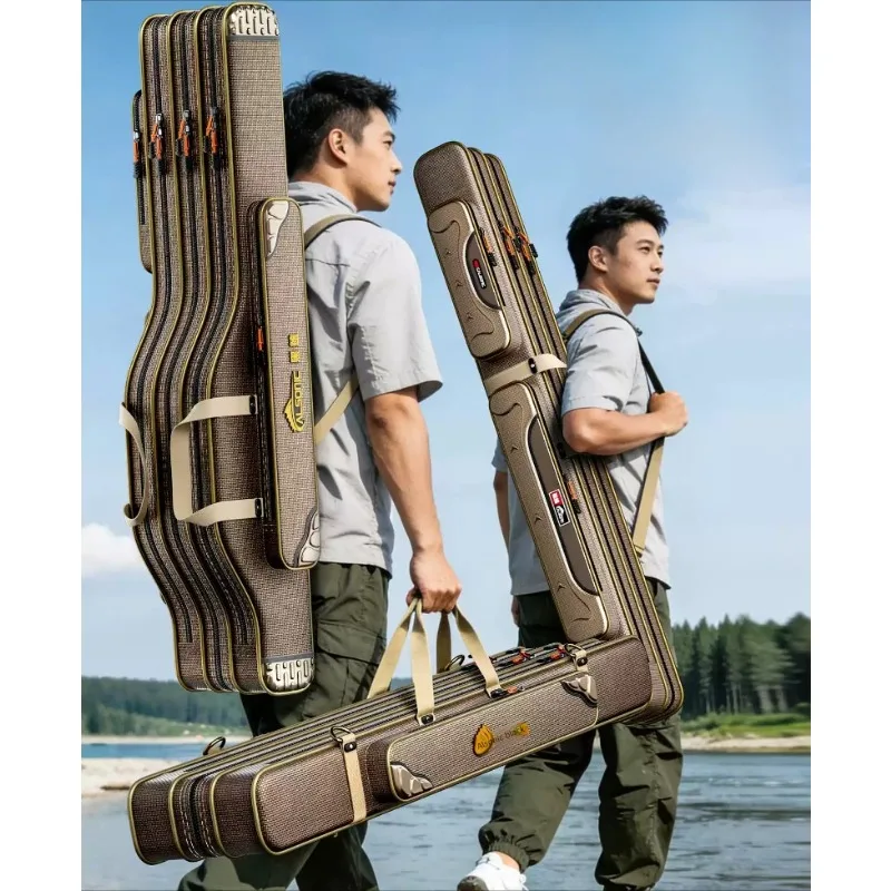 Waterproof Fishing Pole Bag 80cm Big Belly Abrasion Resistant Oxford Reel Storage Backpack for Sea Bass Fly Fishing Camping
Waterproof Fishing Pole Bag 80cm Big Belly Abrasion Resistant Oxford Reel Storage Backpack for Sea Bass Fly Fishing Camping