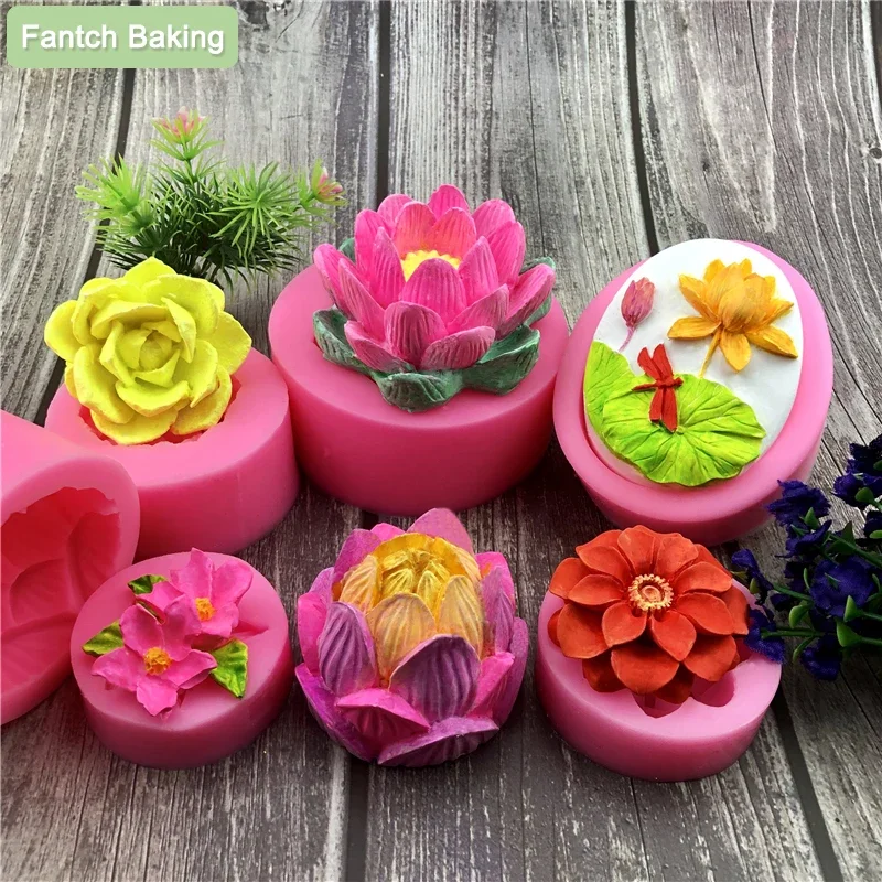 Beautiful Lotus Flowers Mold Wedding Cake Decorate Baking Silicone Mould DIY Resin Art Family Handmade Action Indoor Game Tools 
Beautiful Lotus Flowers Mold Wedding Cake Decorate Baking Silicone Mould DIY Resin Art Family Handmade Action Indoor Game Tools