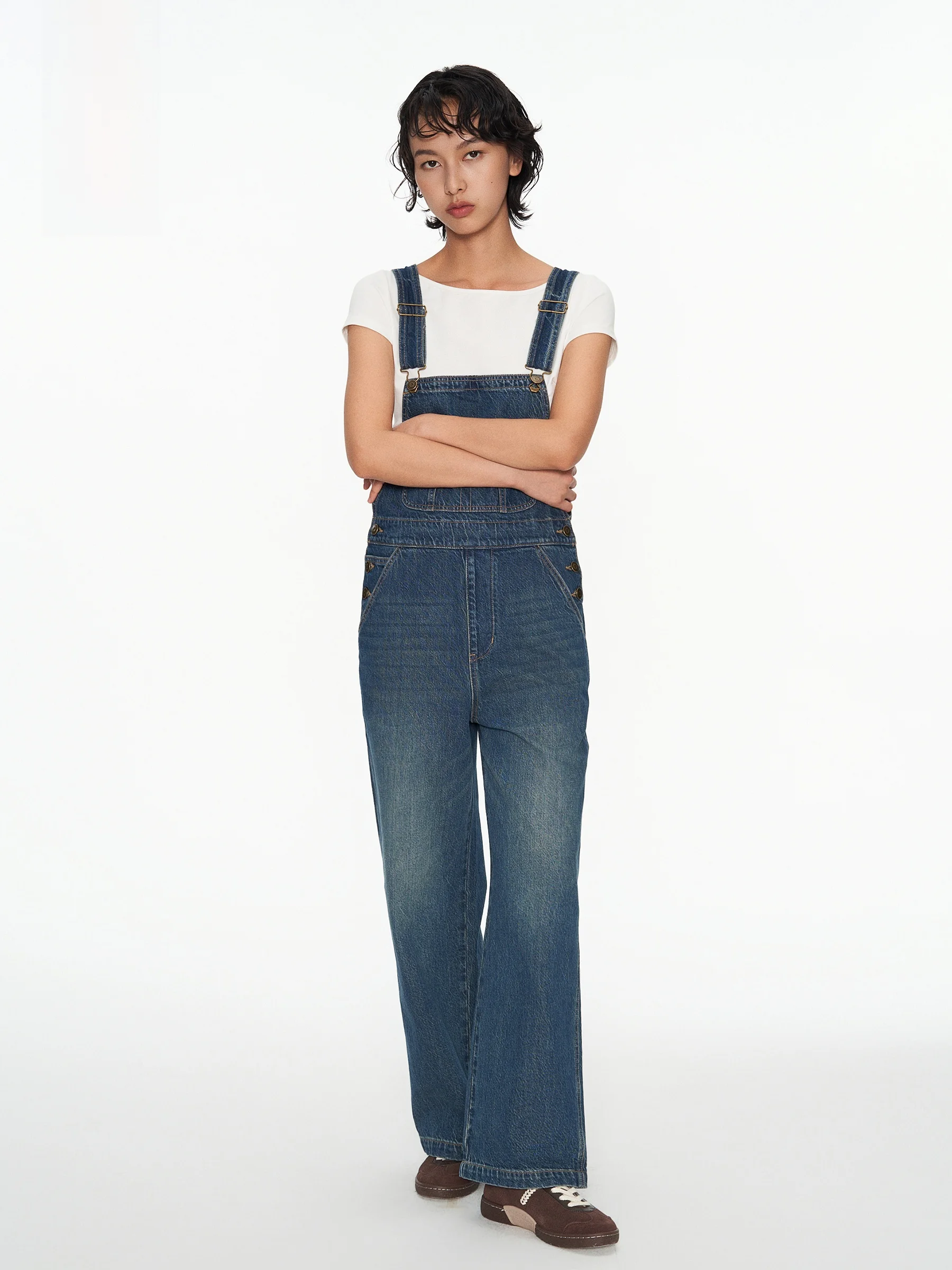 Джинсовый комбинезон Deep Blue High Quali No Stretch Denim IF Denim 23298, прямые длинные брюки, весенне-осенняя коллекция
Джинсовый комбинезон Deep Blue High Quali No Stretch Denim IF Denim 23298, прямые длинные брюки, весенне-осенняя коллекция