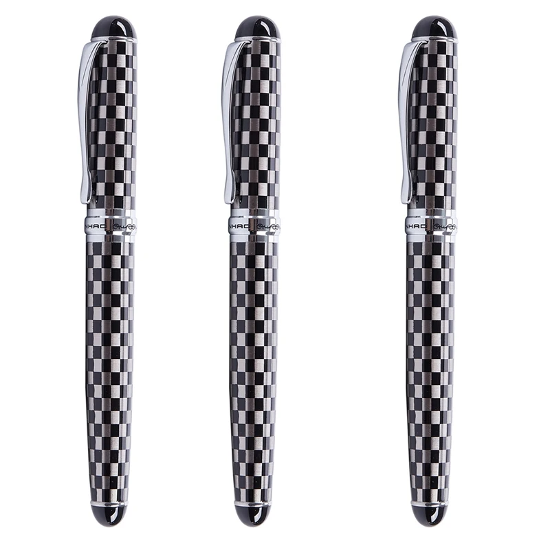 3X перьевая ручка Jinhao X750 с шахматной доской, средний тонкий наконечник, офисный бизнес-знак для письма
3X перьевая ручка Jinhao X750 с шахматной доской, средний тонкий наконечник, офисный бизнес-знак для письма