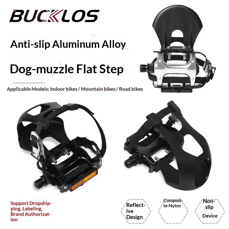 Bucklos Indoor Training Bicycle Pedal Aluminum Alloy Bike Pedal With Toe Clip Road Mountain Bike Spin Pedals Cycling Bike Part
Bucklos Indoor Training Bicycle Pedal Aluminum Alloy Bike Pedal With Toe Clip Road Mountain Bike Spin Pedals Cycling Bike Part