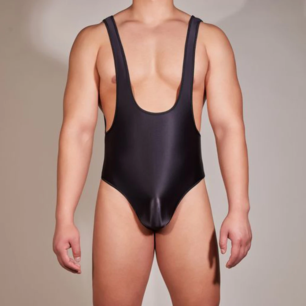 Men Oil Shiny Glossy Bodysuit Sexy Backless Thongs Leotard Erotic Underwear High Stretch Jumpsuit Temptation Solid Lingerie
Men Oil Shiny Glossy Bodysuit Sexy Backless Thongs Leotard Erotic Underwear High Stretch Jumpsuit Temptation Solid Lingerie