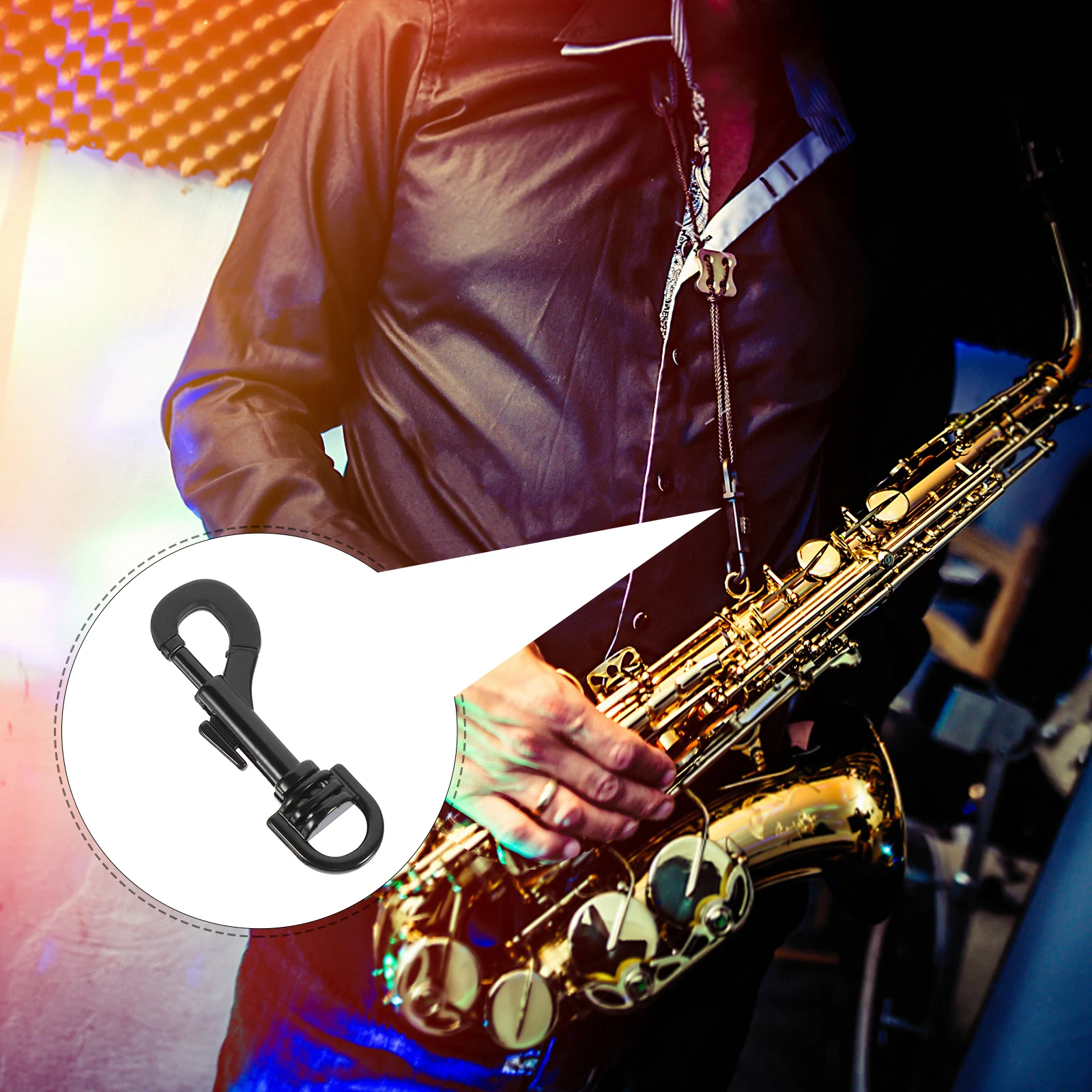 Saxophone Strap Hook Swivel Snap Heavy Duty Iron Clips for Flags Purse Dog Leash Black Rotating Musical Instrument Accessories
Saxophone Strap Hook Swivel Snap Heavy Duty Iron Clips for Flags Purse Dog Leash Black Rotating Musical Instrument Accessories