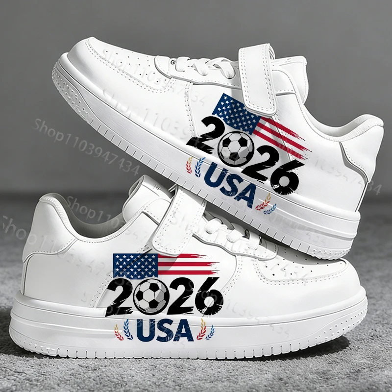 2026 Football Match America for Boys Girls Printing Flat Shoes Fashion Soft Sole Popular Lightweight Non-Slip Durable Shoes Gift
2026 Football Match America for Boys Girls Printing Flat Shoes Fashion Soft Sole Popular Lightweight Non-Slip Durable Shoes Gift