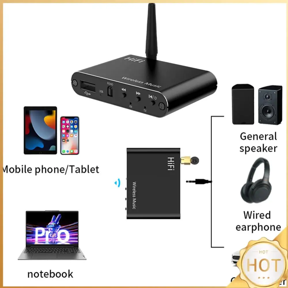 Bluetooth-совместимый беспроводной стереоприемник 5,4, передатчик 3,5 мм Aux HiFi BT/U-Disk Play с пультом дистанционного управления для ТВ, домашней стереосистемы
Bluetooth-совместимый беспроводной стереоприемник 5,4, передатчик 3,5 мм Aux HiFi BT/U-Disk Play с пультом дистанционного управления для ТВ, домашней стереосистемы