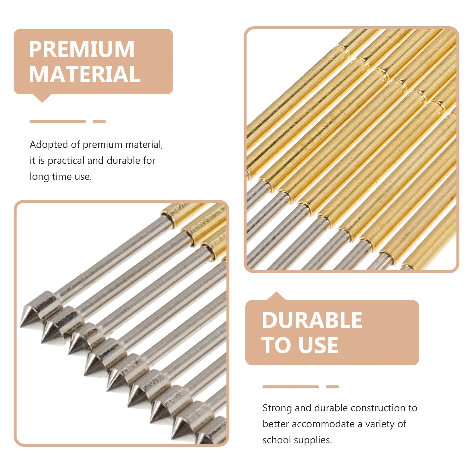 40Pcs Spring Test Probes Durable Pcb Board Testing Pin Easy Install Replace Professional Practical Spring Test Probes
40Pcs Spring Test Probes Durable Pcb Board Testing Pin Easy Install Replace Professional Practical Spring Test Probes