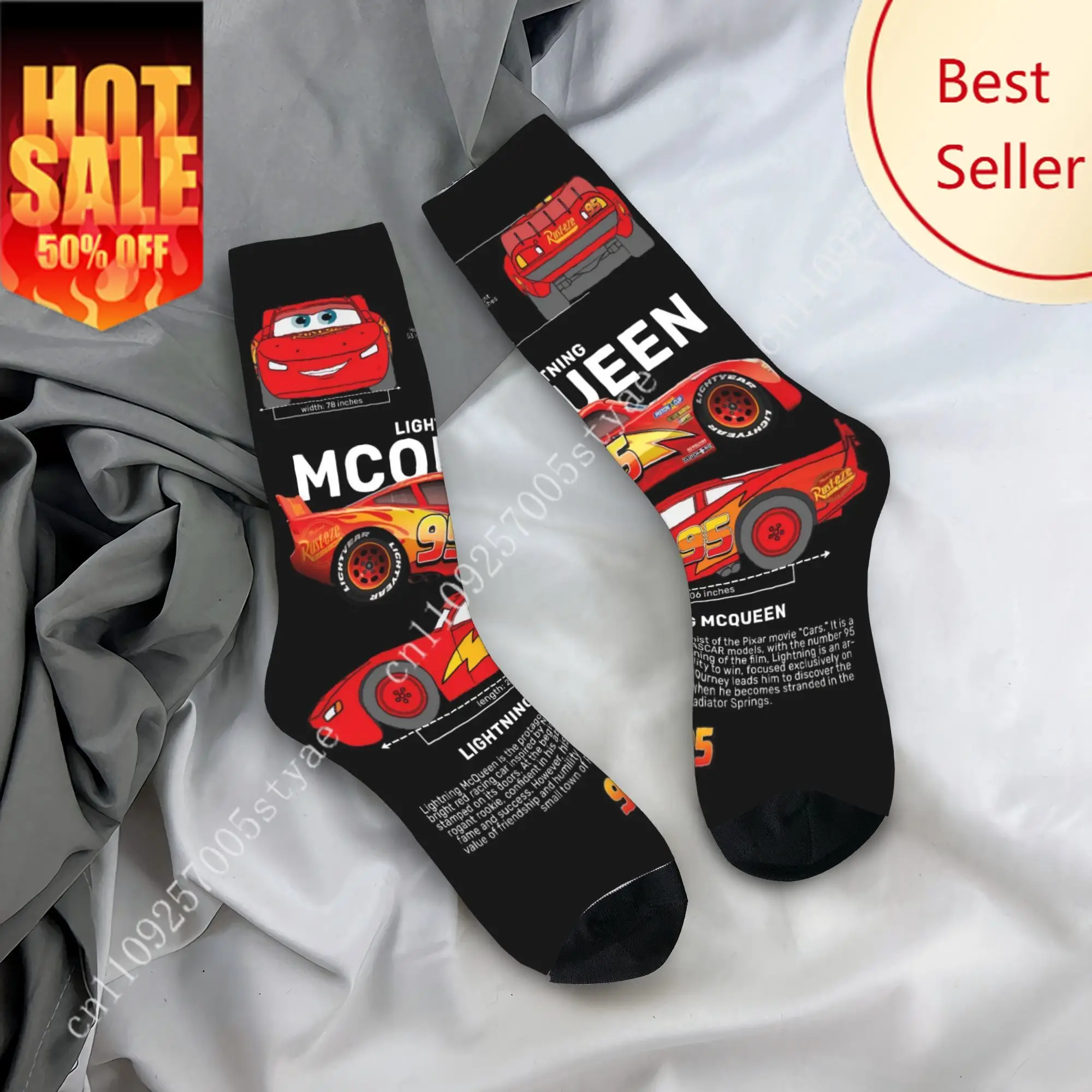 Cars Lightning McQueen Socks Gothic Stockings Men Medium Soft Running Sports Socks Winter Pattern Anti Skid Socks
Cars Lightning McQueen Socks Gothic Stockings Men Medium Soft Running Sports Socks Winter Pattern Anti Skid Socks