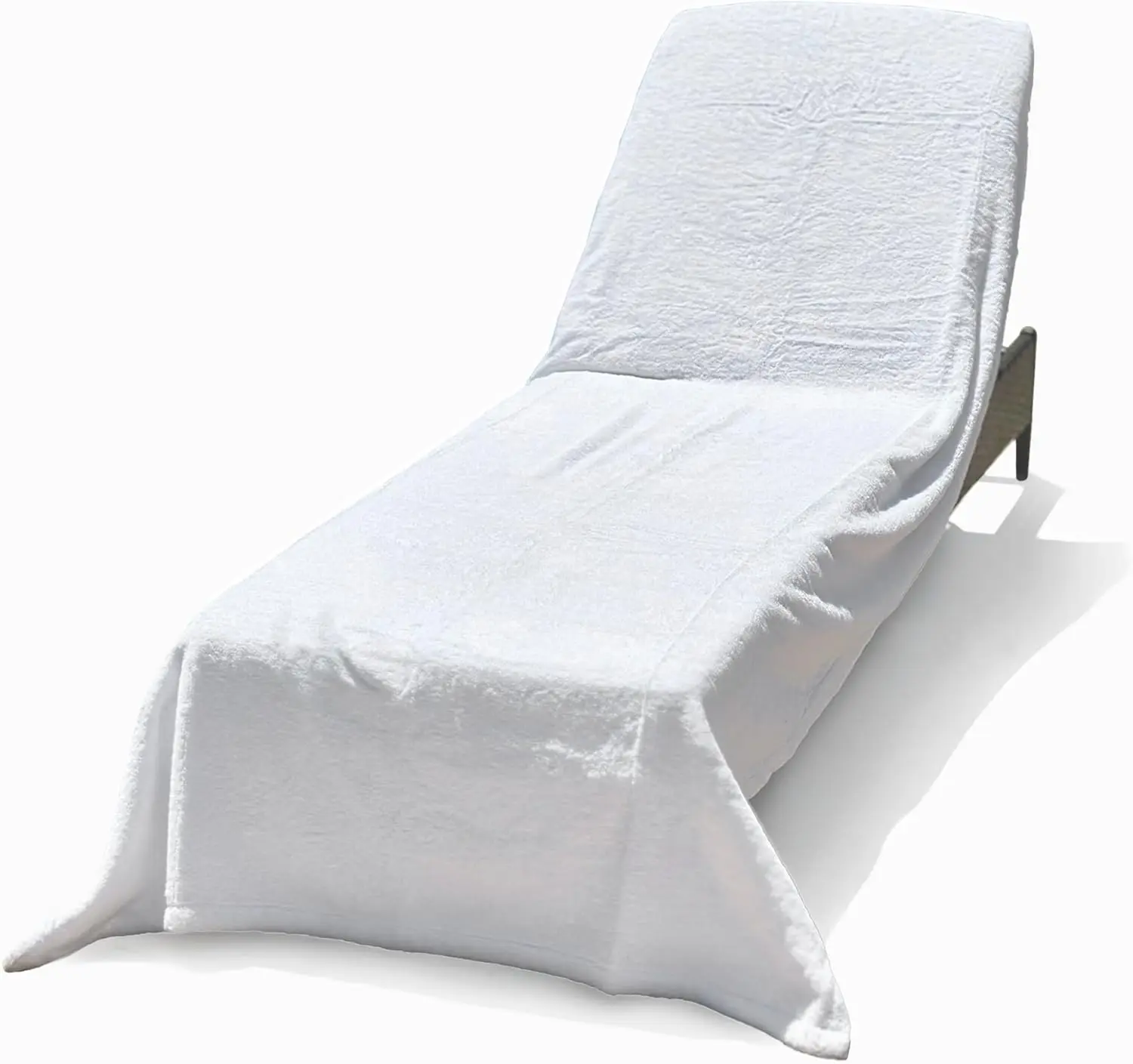 Luxury Chaise Lounge Chair Cover Towel - Fitted Elastic Pocket Won't Slide, Absorbent & Quick-Dry, 40x90 Inches, White
Luxury Chaise Lounge Chair Cover Towel - Fitted Elastic Pocket Won't Slide, Absorbent & Quick-Dry, 40x90 Inches, White