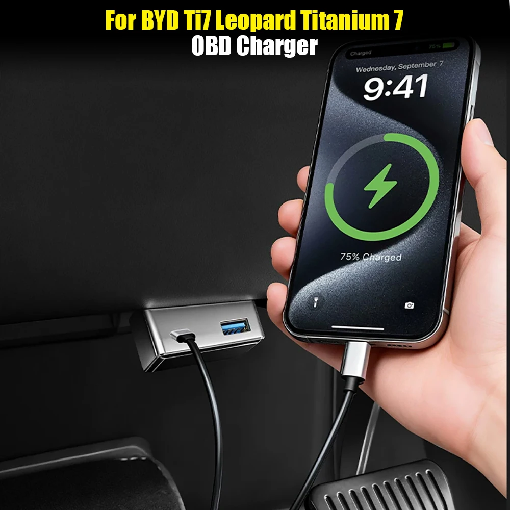 For BYD Ti7 Leopard Titanium 7 OBD Adapter Charging Obd2 Splitter USB TYPE-C Port Charger Adapters Conversion Plug Accessories
For BYD Ti7 Leopard Titanium 7 OBD Adapter Charging Obd2 Splitter USB TYPE-C Port Charger Adapters Conversion Plug Accessories