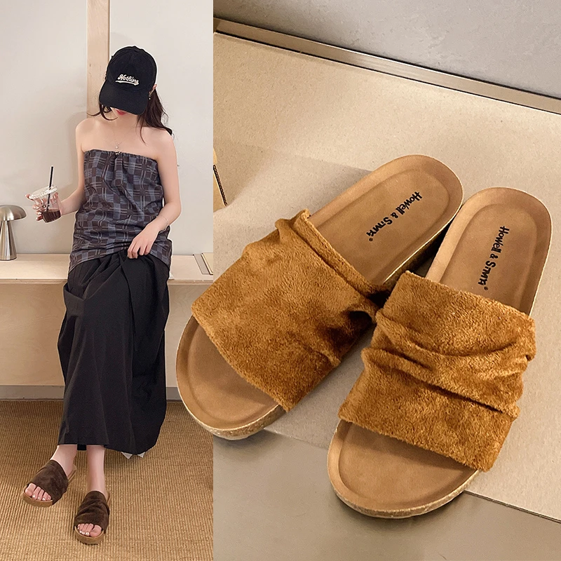 Vintage Closed-Toe Half-Slip Women's 2026 Spring New Internal Height-Increasing Thick-Soled Platform Slippers for Women
Vintage Closed-Toe Half-Slip Women's 2026 Spring New Internal Height-Increasing Thick-Soled Platform Slippers for Women