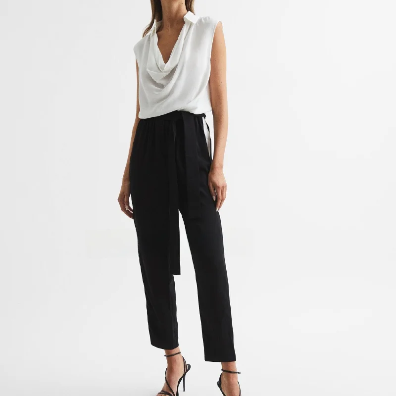 Slimming One-Piece Pants Briti RS Simple Sle Bow-Knot Small Foot Flattering Long Straight Tube Pants Commute Wear
Slimming One-Piece Pants Briti RS Simple Sle Bow-Knot Small Foot Flattering Long Straight Tube Pants Commute Wear