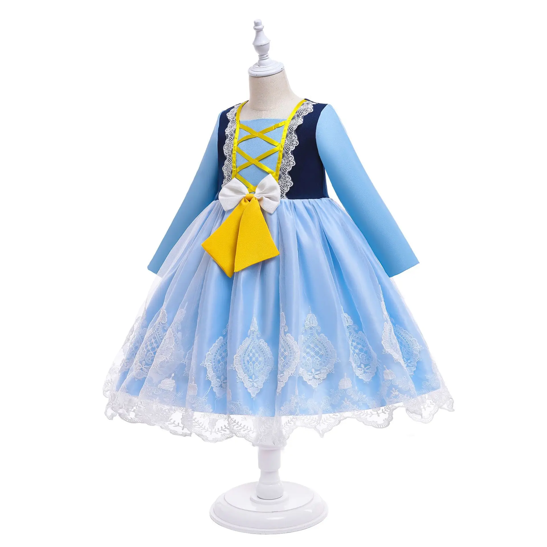 ELBCOS 4-14T Kid Girls Snow White British Style Long Sleeve Snowflake Lace Straight Skirt Costumes Evening Full Dress
ELBCOS 4-14T Kid Girls Snow White British Style Long Sleeve Snowflake Lace Straight Skirt Costumes Evening Full Dress