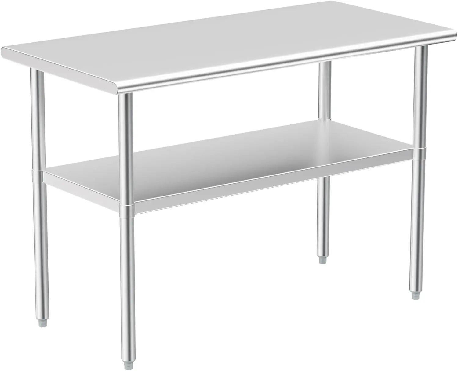 Table for Prep & Work, NSF Metal Commercial Heavy Duty Table with Adjustable Under Shelf and Foot for Restaurant, Home
Table for Prep & Work, NSF Metal Commercial Heavy Duty Table with Adjustable Under Shelf and Foot for Restaurant, Home