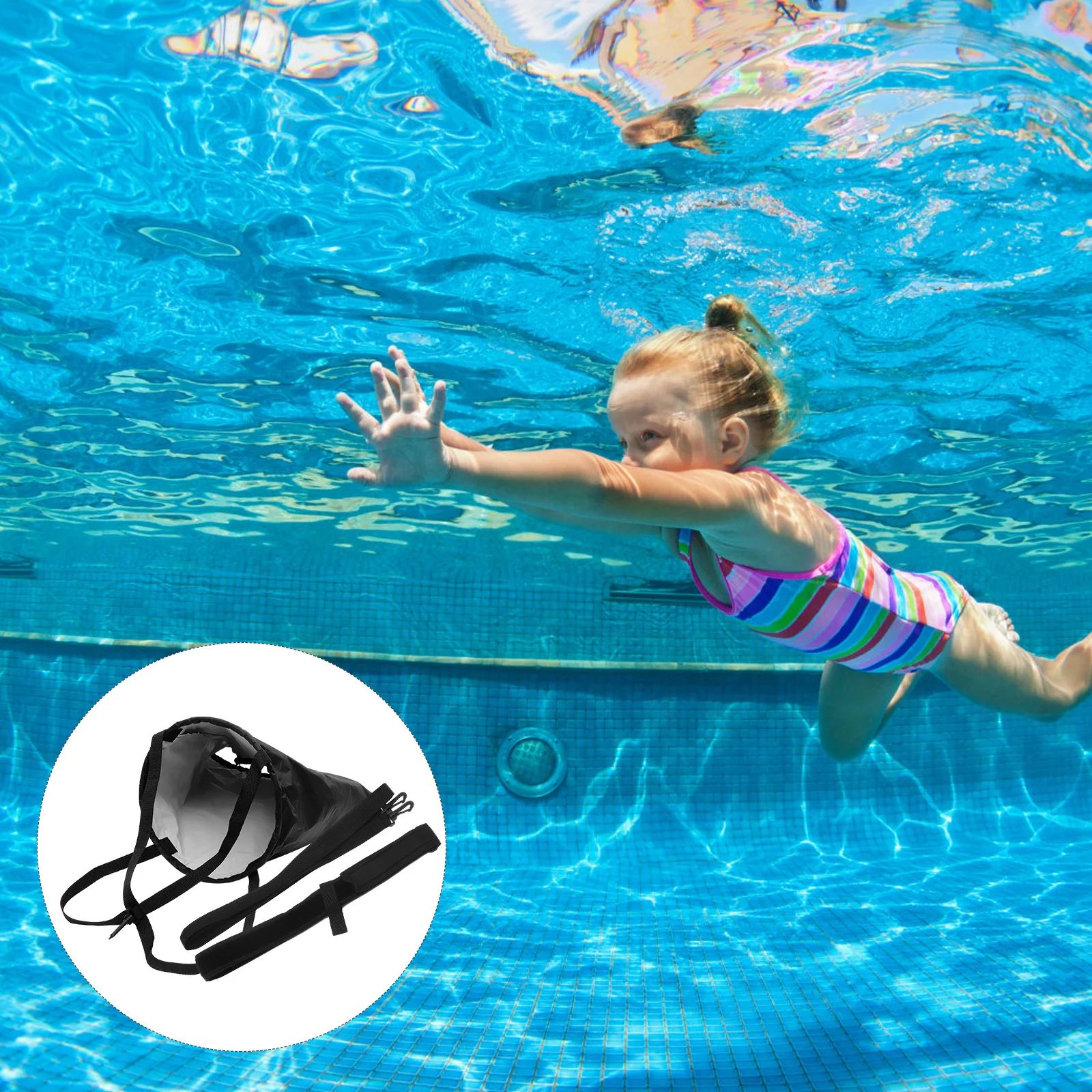 1 Set Resistance Parachute Swimming Training Belt For Freestyle Backstroke Butterfly Kick Exercise Swim In Place Aqua Jogging
1 Set Resistance Parachute Swimming Training Belt For Freestyle Backstroke Butterfly Kick Exercise Swim In Place Aqua Jogging