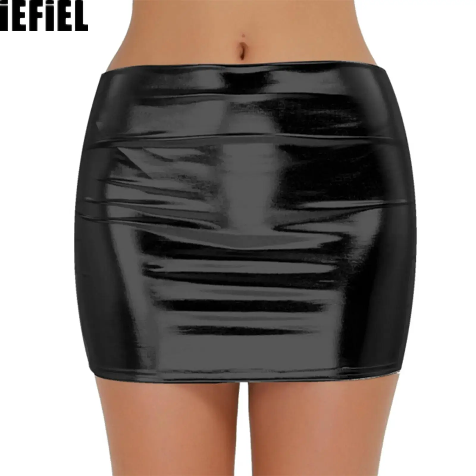 Women Sexy Shiny Patent Leather Wetlook Mini Skirt Pencil Skirts Low Waist Clubwear Partywear Performance Costume Streetwear
Women Sexy Shiny Patent Leather Wetlook Mini Skirt Pencil Skirts Low Waist Clubwear Partywear Performance Costume Streetwear