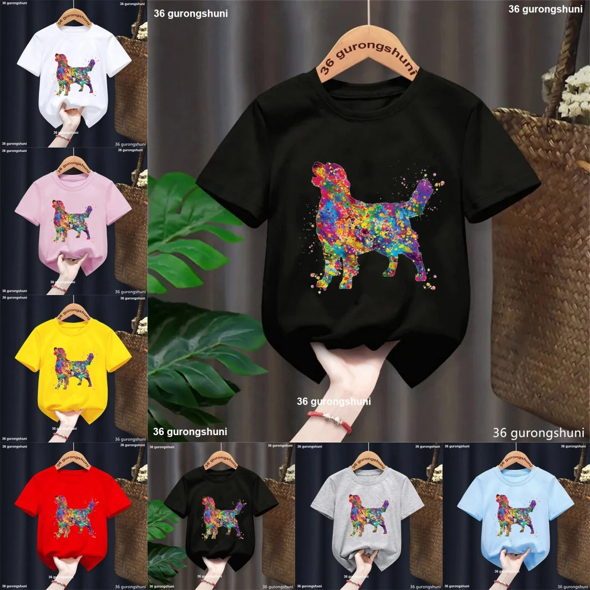 Golden Retriever Watercolor Dog Art Print Tshirt Dogs Animals T-Shirt Black T Shirt Boys Girls Short Sleeve T-Shirts Tees Tops
Golden Retriever Watercolor Dog Art Print Tshirt Dogs Animals T-Shirt Black T Shirt Boys Girls Short Sleeve T-Shirts Tees Tops