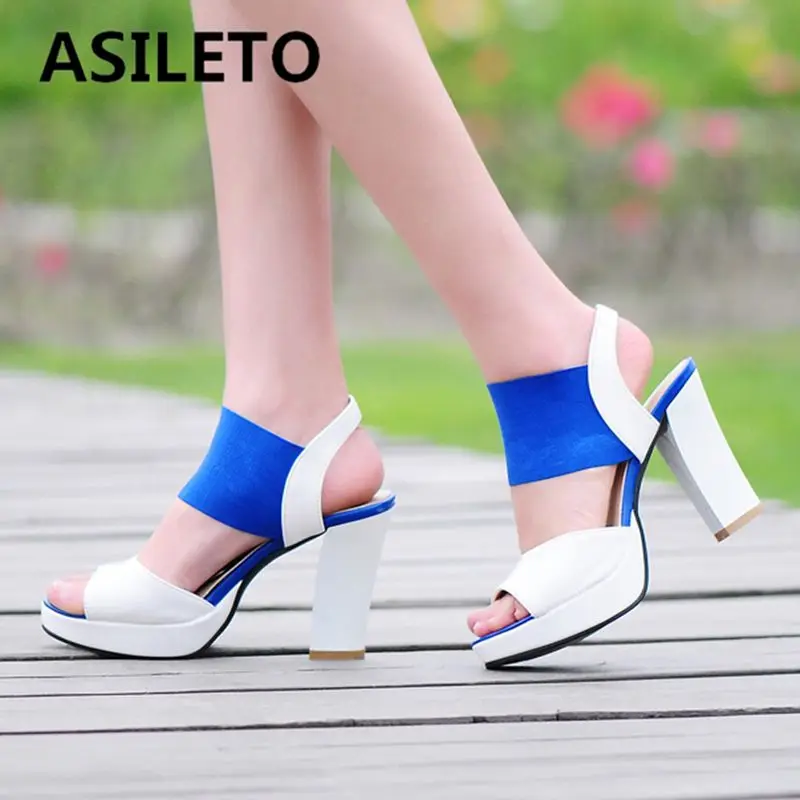 ASILETO 2025 Fashion Women Sandals Peep Toe Chunky Heels 9.5cm Platform 2cm Back Strap Mixed Color Large Size 44 45 46 31 32
ASILETO 2025 Fashion Women Sandals Peep Toe Chunky Heels 9.5cm Platform 2cm Back Strap Mixed Color Large Size 44 45 46 31 32