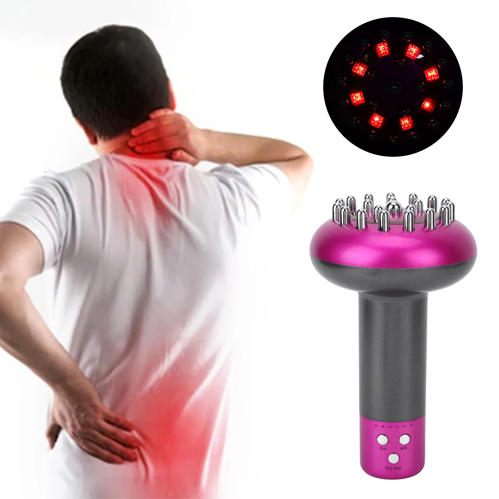 Electric Meridian Brush Heating Handed Portable Red Light 6 Levels Hot Compress Electric Scraping Brush Device
Electric Meridian Brush Heating Handed Portable Red Light 6 Levels Hot Compress Electric Scraping Brush Device