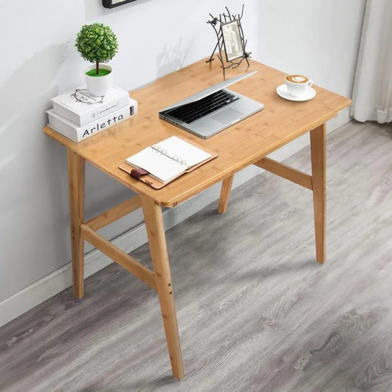 Writing Computer Desk 31.5" Bamboo Home Office Table with Large Drawer, Modern Furniture Simple Study Makeup Workstation
Writing Computer Desk 31.5" Bamboo Home Office Table with Large Drawer, Modern Furniture Simple Study Makeup Workstation