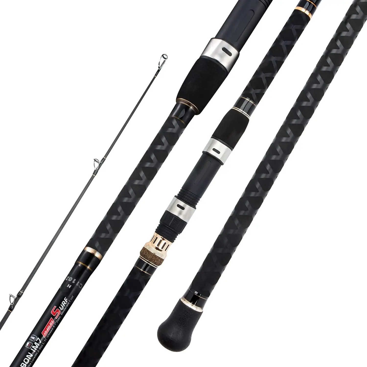 Surf Spinning Fishing Rod Graphite IM7 X-Carbon Sensitive Lightweight 10ft
Surf Spinning Fishing Rod Graphite IM7 X-Carbon Sensitive Lightweight 10ft