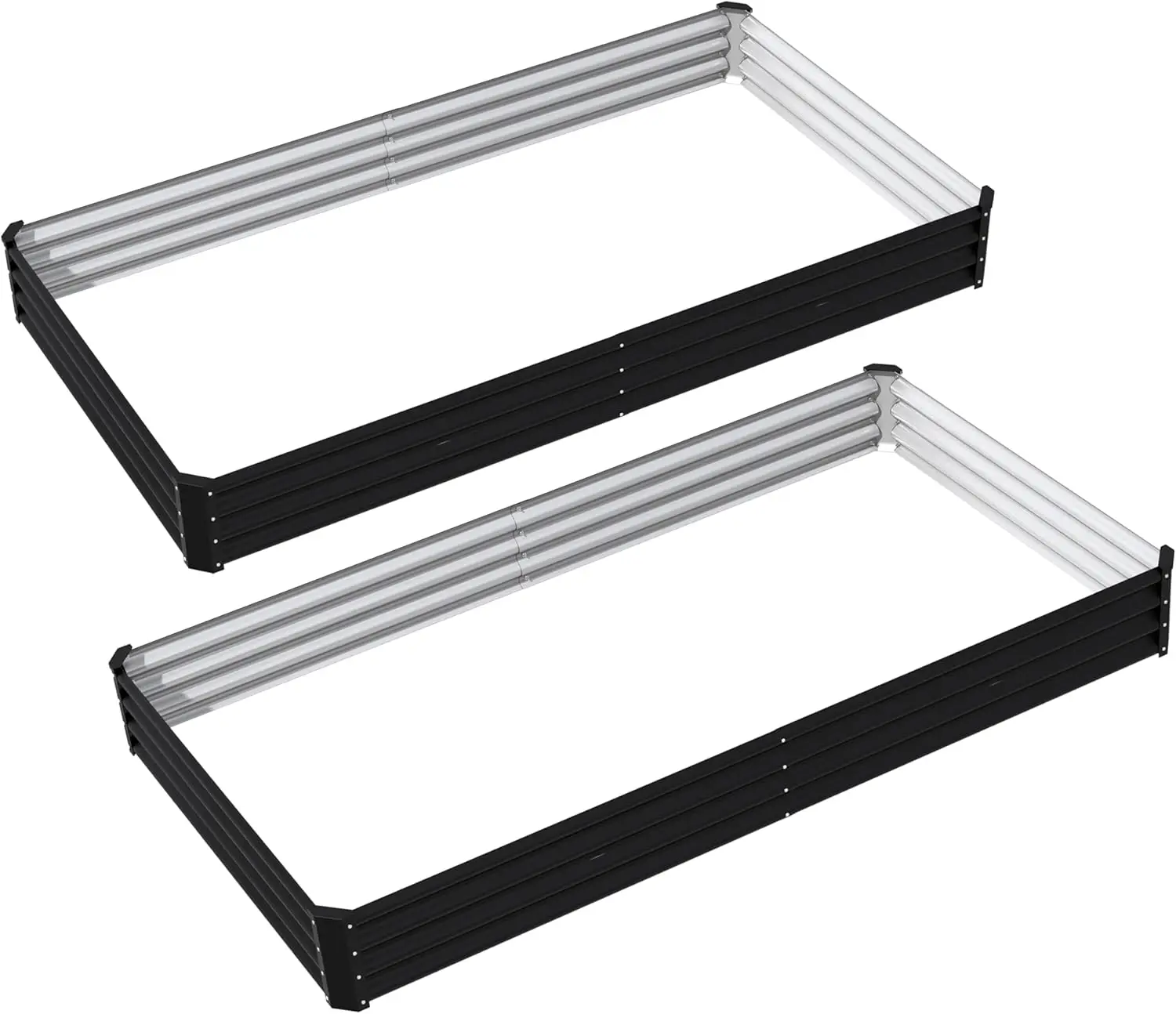 8x4x1ft(2 Pack) Raised Garden Beds Outdoor Kit, No Support Rod, Metal Raised Garden Beds for Vegetables,Fruits,Herb,Flower,Black
8x4x1ft(2 Pack) Raised Garden Beds Outdoor Kit, No Support Rod, Metal Raised Garden Beds for Vegetables,Fruits,Herb,Flower,Black