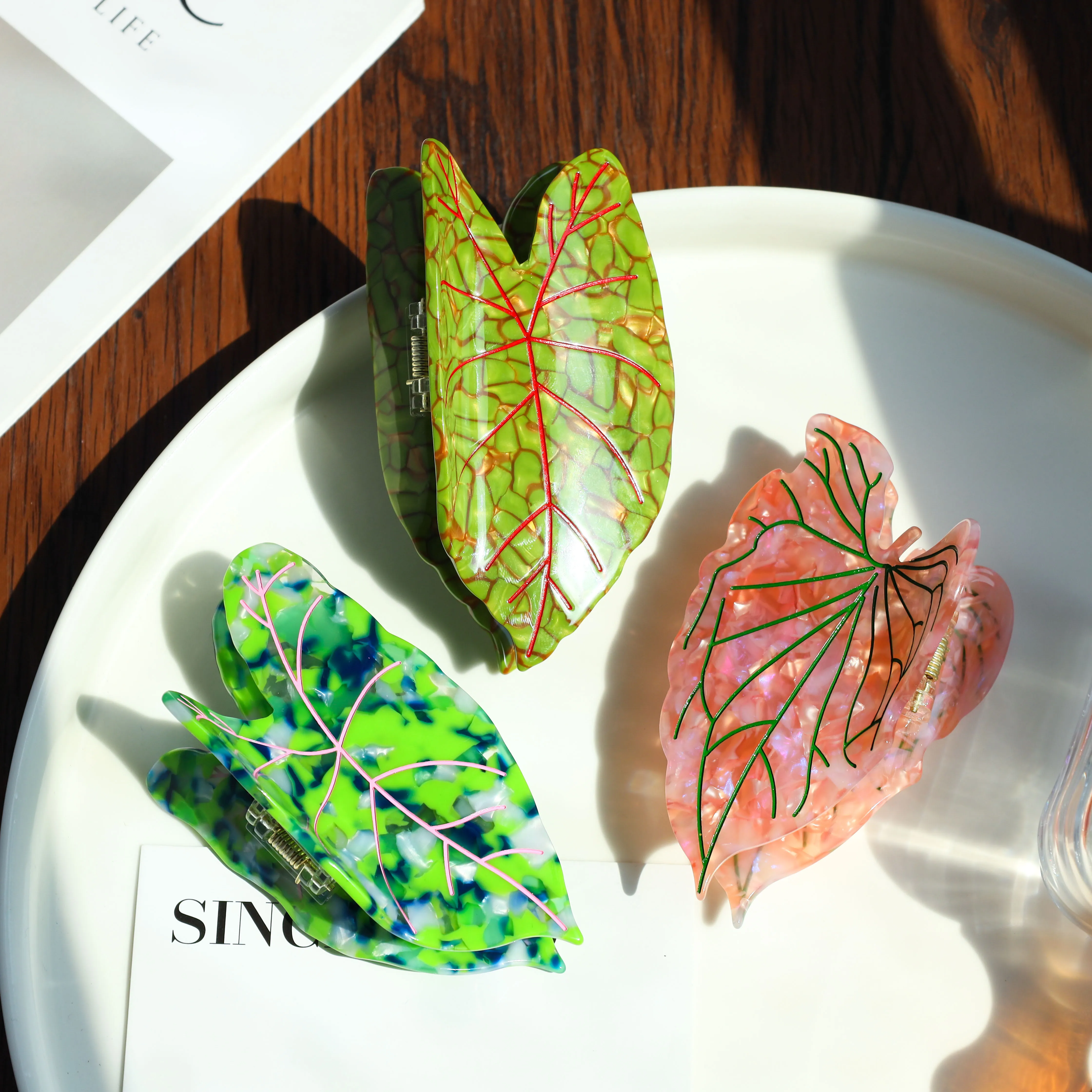 BYL New Leaf Series Hair Claw Acetate Claw Clip Original Design Eco-friendly Fresh Plants Clips Hair Accessories for Women Girls
BYL New Leaf Series Hair Claw Acetate Claw Clip Original Design Eco-friendly Fresh Plants Clips Hair Accessories for Women Girls