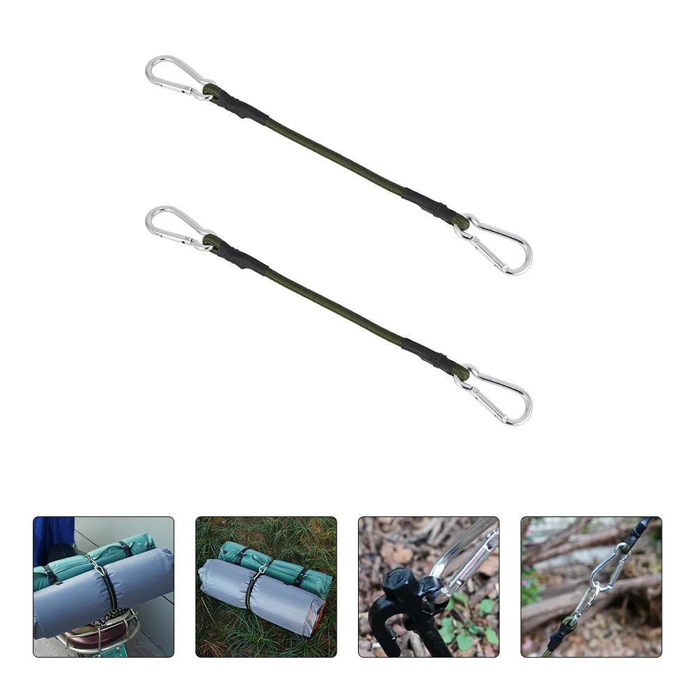 4 Pcs Carabiner Elastic Cord Small Bungee Cords with Hooks Luggage Tie Long Tent Fixing Belts
4 Pcs Carabiner Elastic Cord Small Bungee Cords with Hooks Luggage Tie Long Tent Fixing Belts