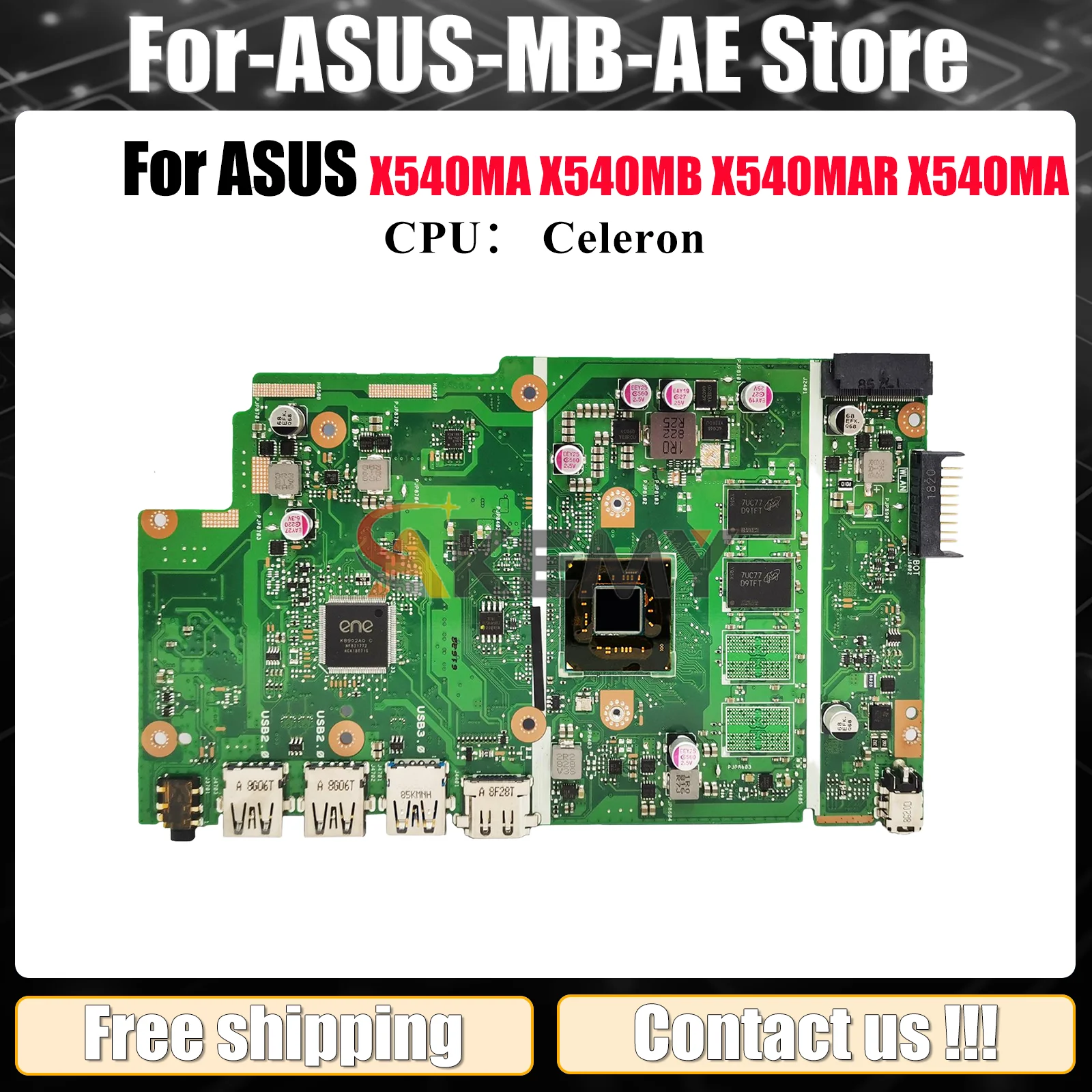 X540MA Материнская плата для ноутбука ASUS VivoBook F540M X540M X540MA X540MAS X540MB R540M A540M D540M X540MAR Материнская плата с процессором Celeron
X540MA Материнская плата для ноутбука ASUS VivoBook F540M X540M X540MA X540MAS X540MB R540M A540M D540M X540MAR Материнская плата с процессором Celeron