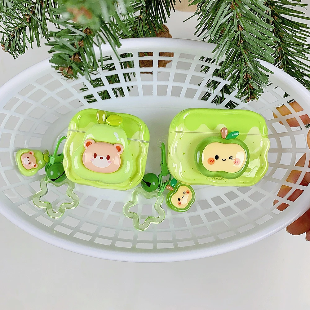 Cute Summer Refreshing 3D Apple Design Protective Sleeve For Airpods 4/3/2 Bluetooth Earphone Case Pro3 2 Cartoon Style Simple
Cute Summer Refreshing 3D Apple Design Protective Sleeve For Airpods 4/3/2 Bluetooth Earphone Case Pro3 2 Cartoon Style Simple