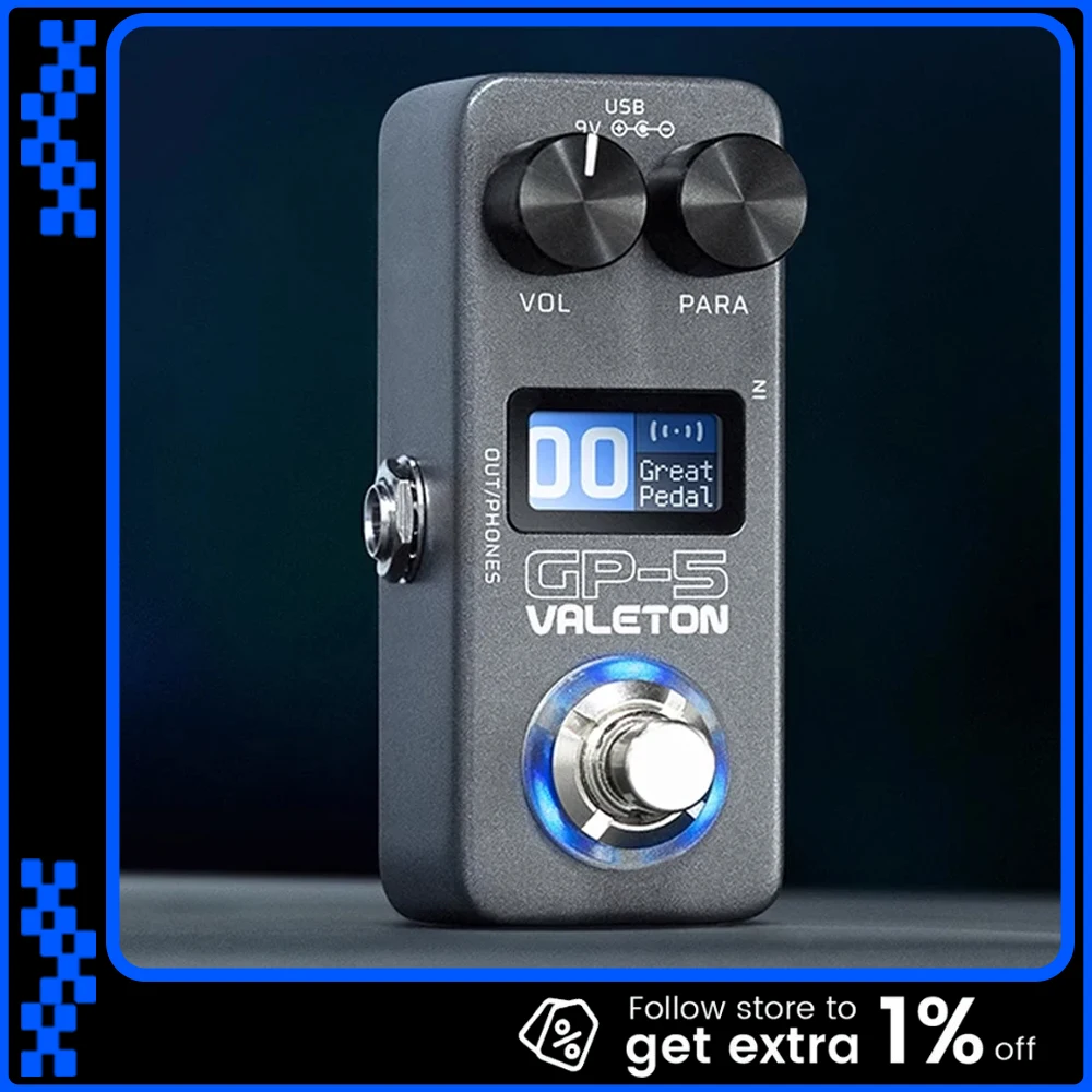 Valeton GP-5 Electric Guitar Integrated Effect Device Processor/NAM&IR Loader Supports Loading Enclosure Third-party IR Files
Valeton GP-5 Electric Guitar Integrated Effect Device Processor/NAM&IR Loader Supports Loading Enclosure Third-party IR Files