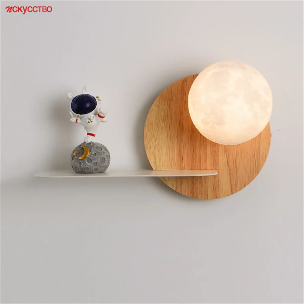 Nordic Creative Spaceman Pla Moon Shelf Led Wall Lamp For Children Bedroom Study Sofa Corridor Baby Home Decoration Night Lights
Nordic Creative Spaceman Pla Moon Shelf Led Wall Lamp For Children Bedroom Study Sofa Corridor Baby Home Decoration Night Lights