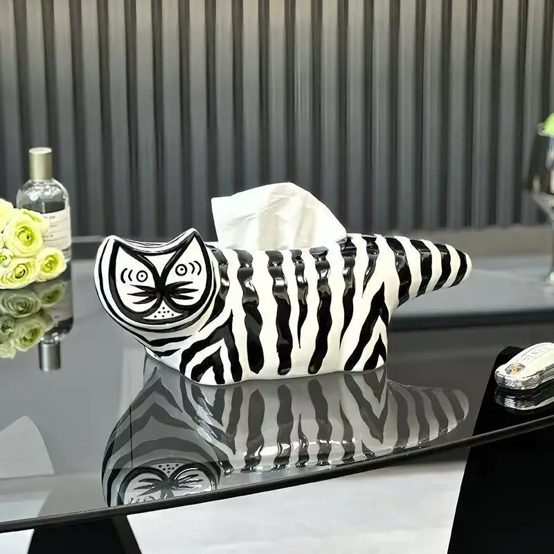 High Appearance Cartoon Striped Cat Tissue Box Decoration Living Room Dining Table Home Decor Creative Home Tissue Box
High Appearance Cartoon Striped Cat Tissue Box Decoration Living Room Dining Table Home Decor Creative Home Tissue Box