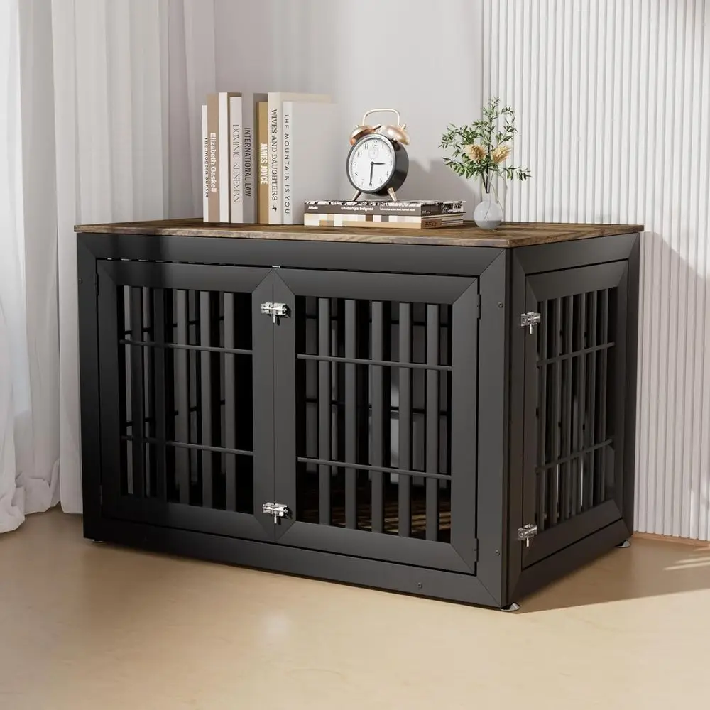 Heavy-Duty 48 Inch Dog Crate End Table, Waterproof Top & Wide Metal Tubes, Suitable for Large to Extra Large Dogs, Black & Rusti
Heavy-Duty 48 Inch Dog Crate End Table, Waterproof Top & Wide Metal Tubes, Suitable for Large to Extra Large Dogs, Black & Rusti
