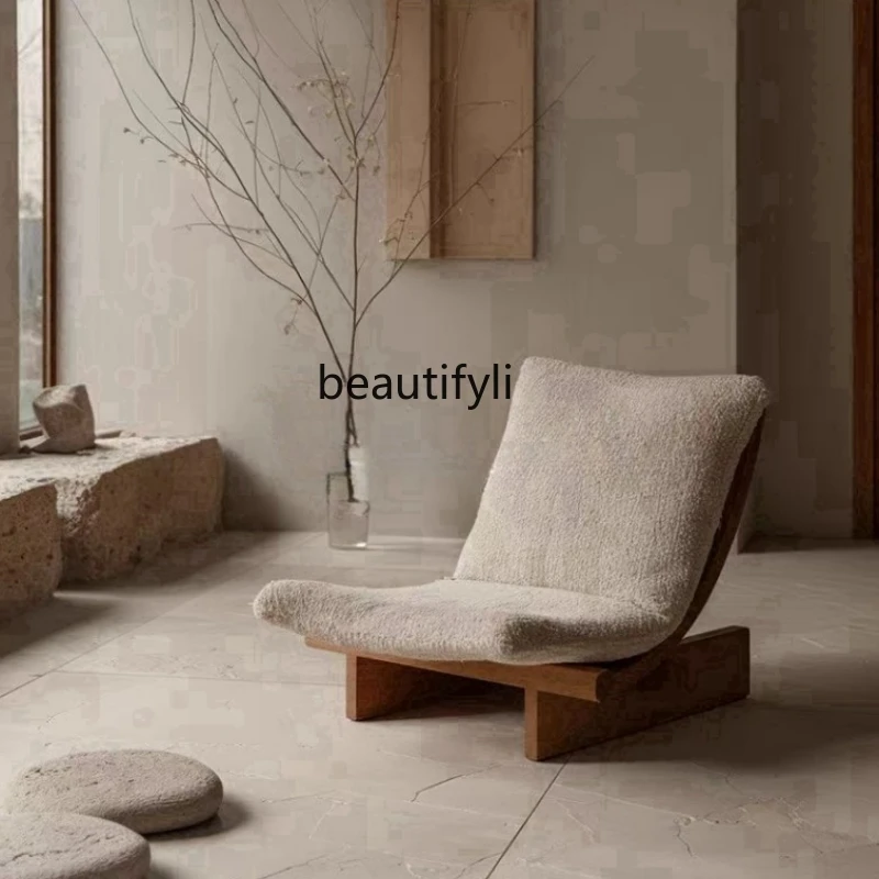 Ash wood lamb wool sofa chair, single leisure, hotel bed and breakfast club sofa chair
Ash wood lamb wool sofa chair, single leisure, hotel bed and breakfast club sofa chair