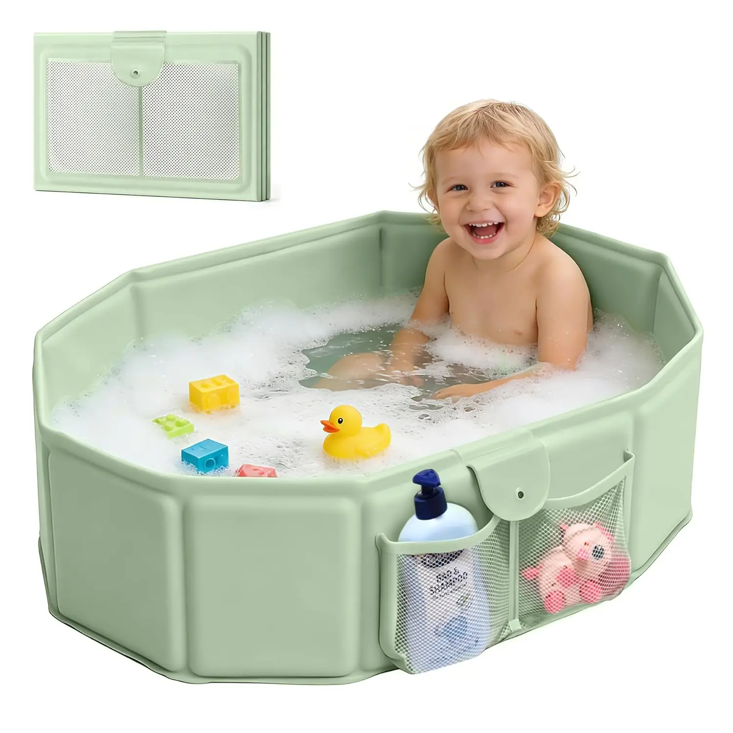 Large Collapsible Toddler Bathtub – Portable, Non-Slip, Fast Drain for Small Bathrooms
Large Collapsible Toddler Bathtub – Portable, Non-Slip, Fast Drain for Small Bathrooms