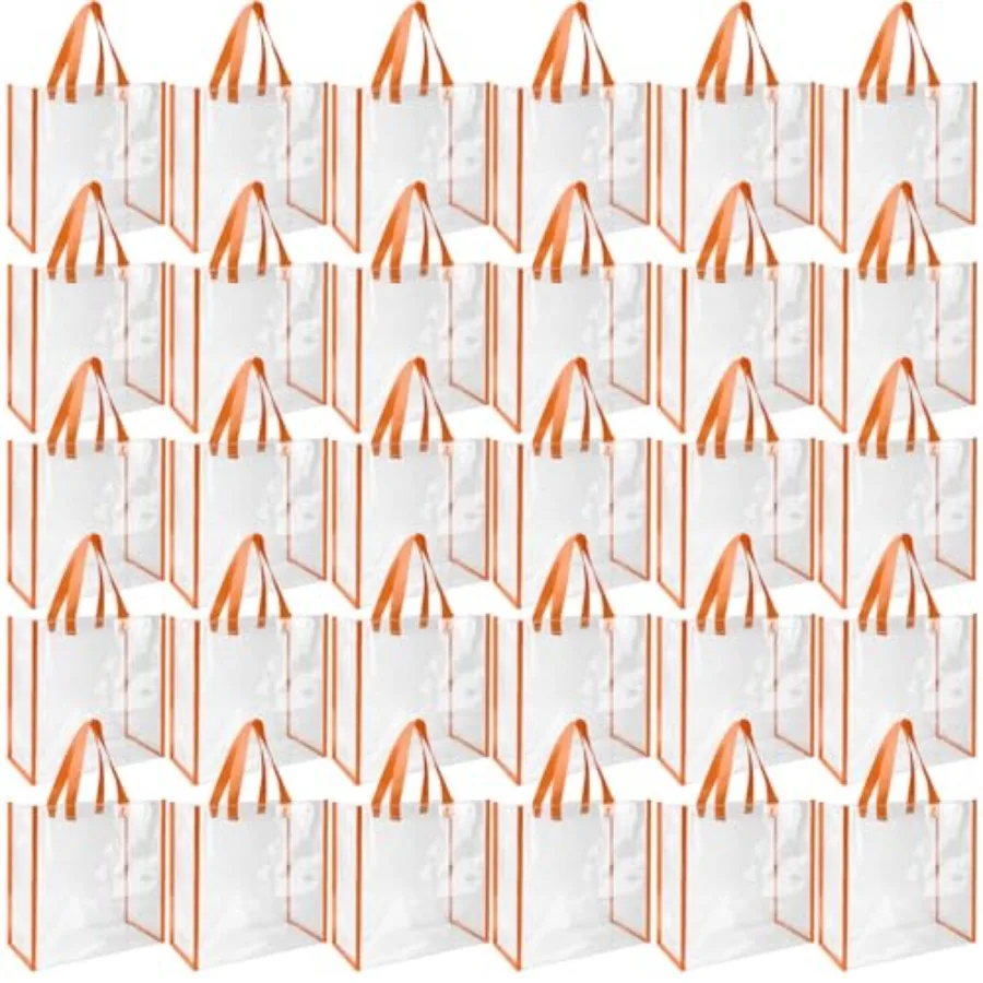 30 Pack 12x12x6 Inch Clear Tote Bag Stadium Approved Bulk Plastic Beach Tote Gift Bag with Handle for Gym Sports 30 Pack 12x12x
30 Pack 12x12x6 Inch Clear Tote Bag Stadium Approved Bulk Plastic Beach Tote Gift Bag with Handle for Gym Sports 30 Pack 12x12x