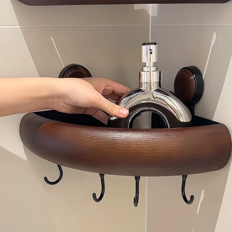 Triangular shelf Household antique suction cup No punching drain rack Bathroom drain high value storage rack
Triangular shelf Household antique suction cup No punching drain rack Bathroom drain high value storage rack