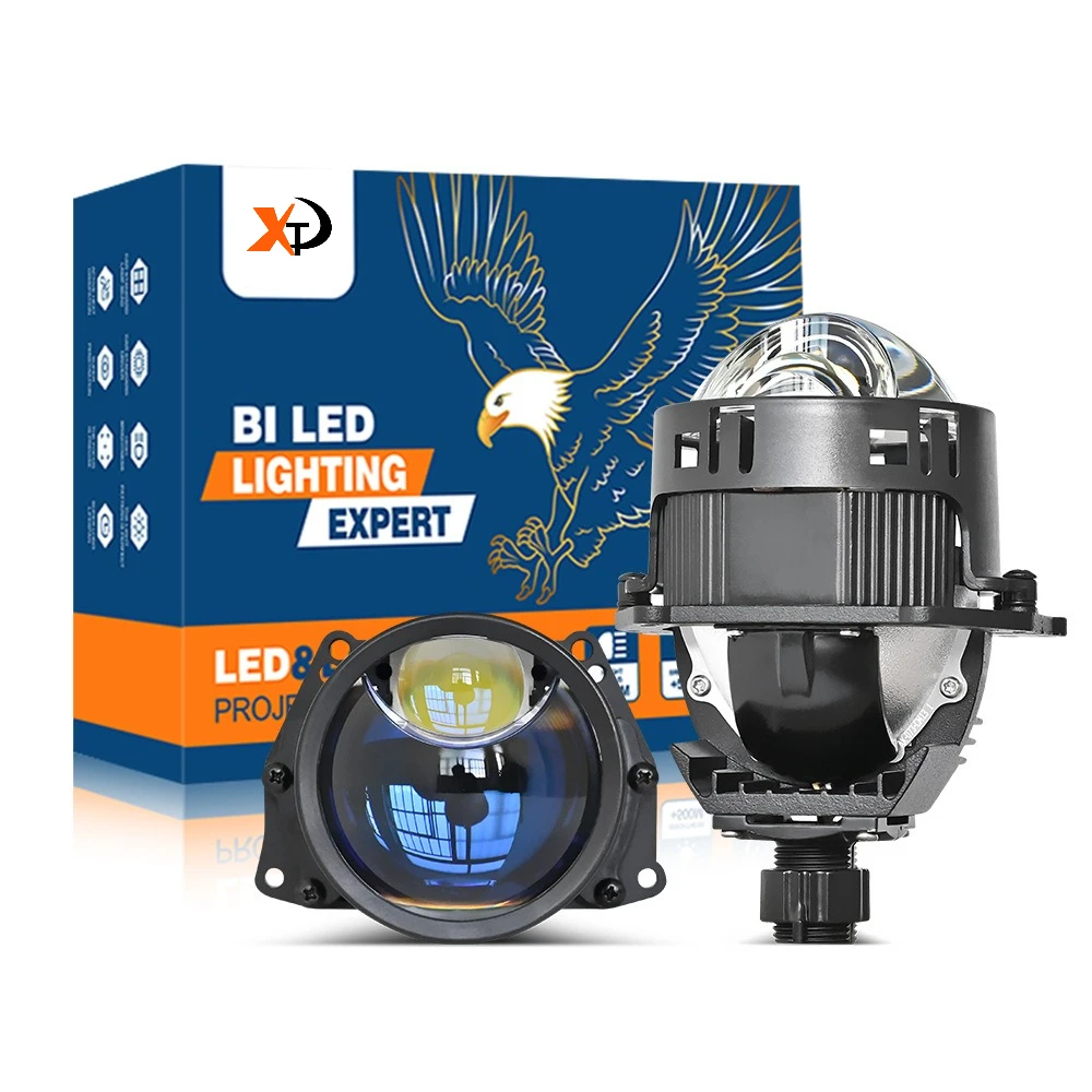 3.0 Inch Bi LED Projector Headlights with Halo Ring, Laser Style Super Bright Dual Beam Fisheye Car LED Headlamp H4 H7 9005 140W
3.0 Inch Bi LED Projector Headlights with Halo Ring, Laser Style Super Bright Dual Beam Fisheye Car LED Headlamp H4 H7 9005 140W